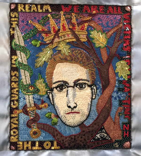 To the Royal Guards in this Realm we are all Victims in Waiting: Portrait of Edward Snowden